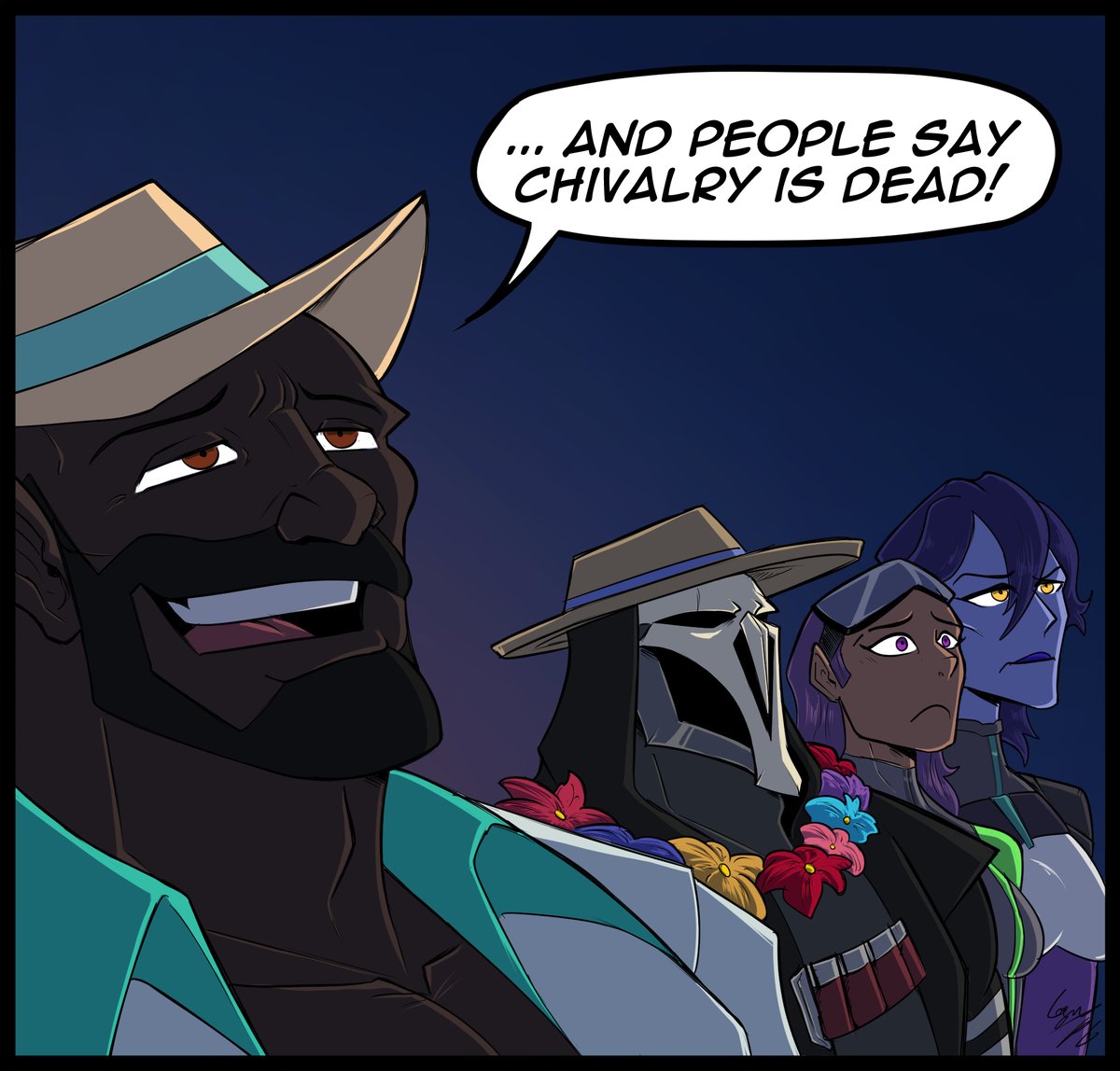 Loganpg3's tweet photo. The Ex-talon gang goes on vacation!
#overwatch #fanart #ow https://t.co/fkoFOaw5l3