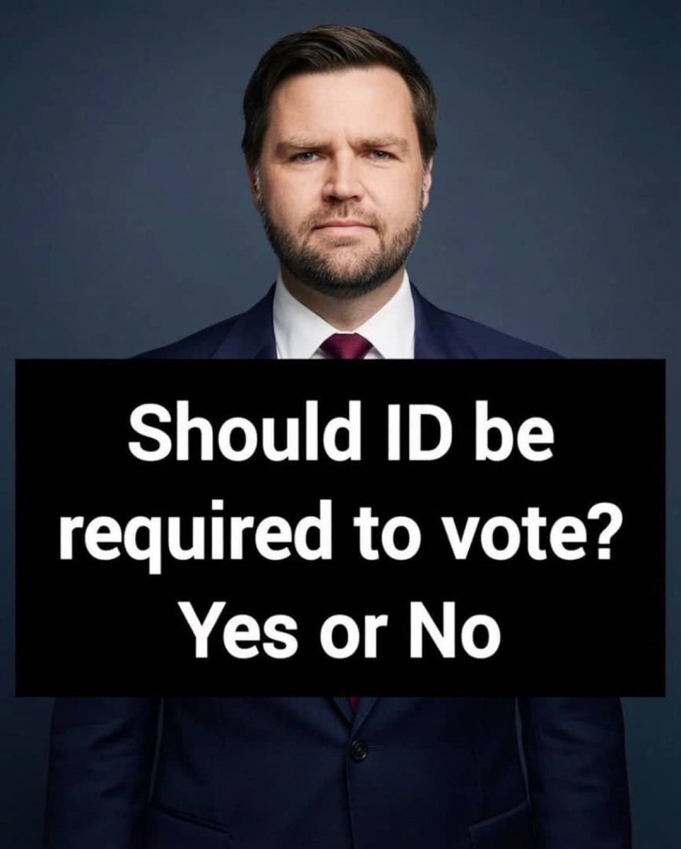 TheVoiceVision7's tweet photo. 🚨 Public Opinion Poll:
Do you believe voters should be required to show a valid photo ID before casting a ballot?

🅰️ Yes, absolutely
🅱️ No, it shouldn’t be required https://t.co/UQ2JFNN7qz
