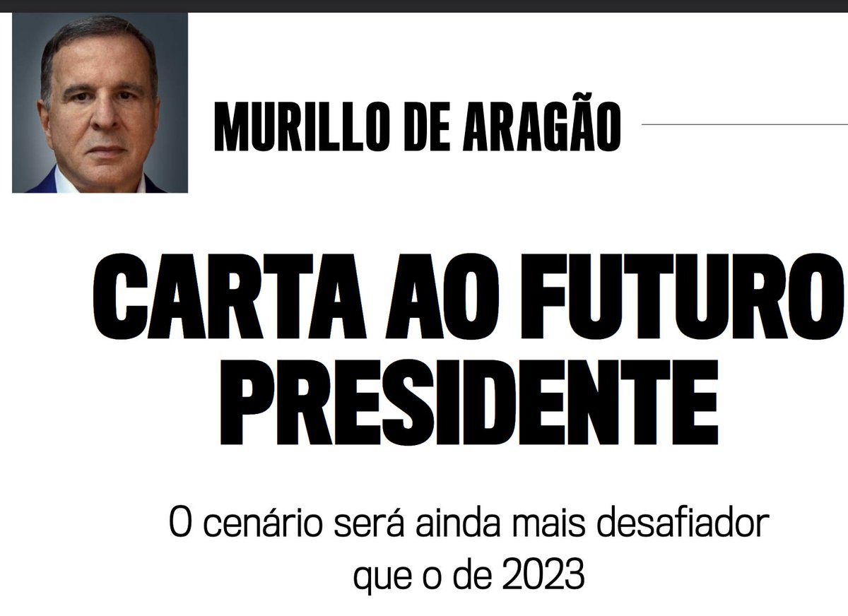 opapoeconomico's tweet photo. Murillo de Aragão escreveu uma carta ao futuro presidente na Veja. Os números:

232 empresas brasileiras já produzem no Paraguai. Brasil foi o país da América Latina que mais perdeu milionários mudando domicílio fiscal em 2025.

Crime organizado movimentou R$ 453 bilhões na economia formal, mais que o PIB de Santa Catarina.

Dívida bruta em 81,1% do PIB. Selic em 14,25%. 36 ministérios. Zero coordenação.

O próximo presidente herda um país governado por uma pentarquia,Executivo, Legislativo, Judiciário, BC e mídia. E nenhum deles conversa com o outro.