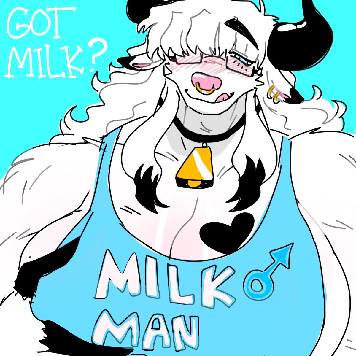 cclownteeth's tweet photo. got milk? he does! https://t.co/Zq3c9tVSSG