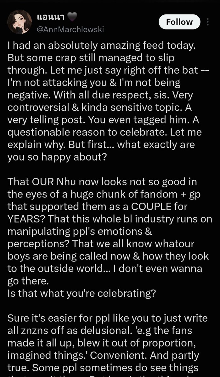 era_znn's tweet photo. Companies should mandate BL/GL actors declare their actual relationship status and sexuality upfront in contracts and interviews, instead of training them to dodge every "are you together?" question with flirty non-answers that fuel the fantasy cash machine.#ZeeNuNew https://t.co/3wZrN4vwRo