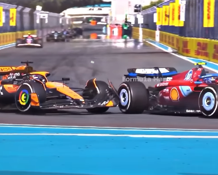 MrRSaotome's tweet photo. @FanaticsFerrari If I had a coin for every time Oscar and Sainz clashed while Norris got his first win of the season, I'd have two coins. Which isn't a lot, but it's weird that it happened twice. https://t.co/wchkVkCZah