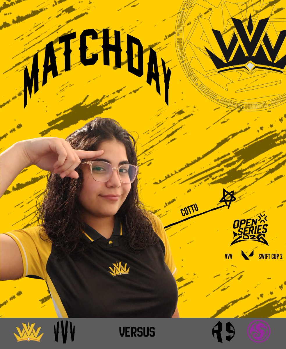 vvv_org's tweet photo. 𝙈𝘼𝙏𝘾𝙃𝘿𝘼𝙔💥 #SwiftCup2

🆚@RadiantShadows_  
19:00 🇦🇷 | 18:00 🇨🇱

🏛 𝐕𝐕𝐕 𝐄𝐬𝐩𝐨𝐫𝐭𝐬 | 𝐕𝐞𝐧𝐢. 𝐕𝐢𝐝𝐢. 𝐕𝐢𝐜𝐢. https://t.co/HrX9mGk4hG