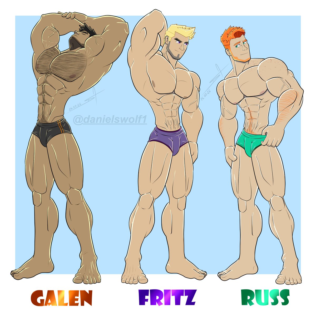 DanielsWolf1's tweet photo. Its summer time :D, I want to go to a lake XD , and they too 

Galen, Fritz amd Russ are my three main characters 

#baraart #barartist #bromance #muscles #malebody https://t.co/ReojyYf6dn