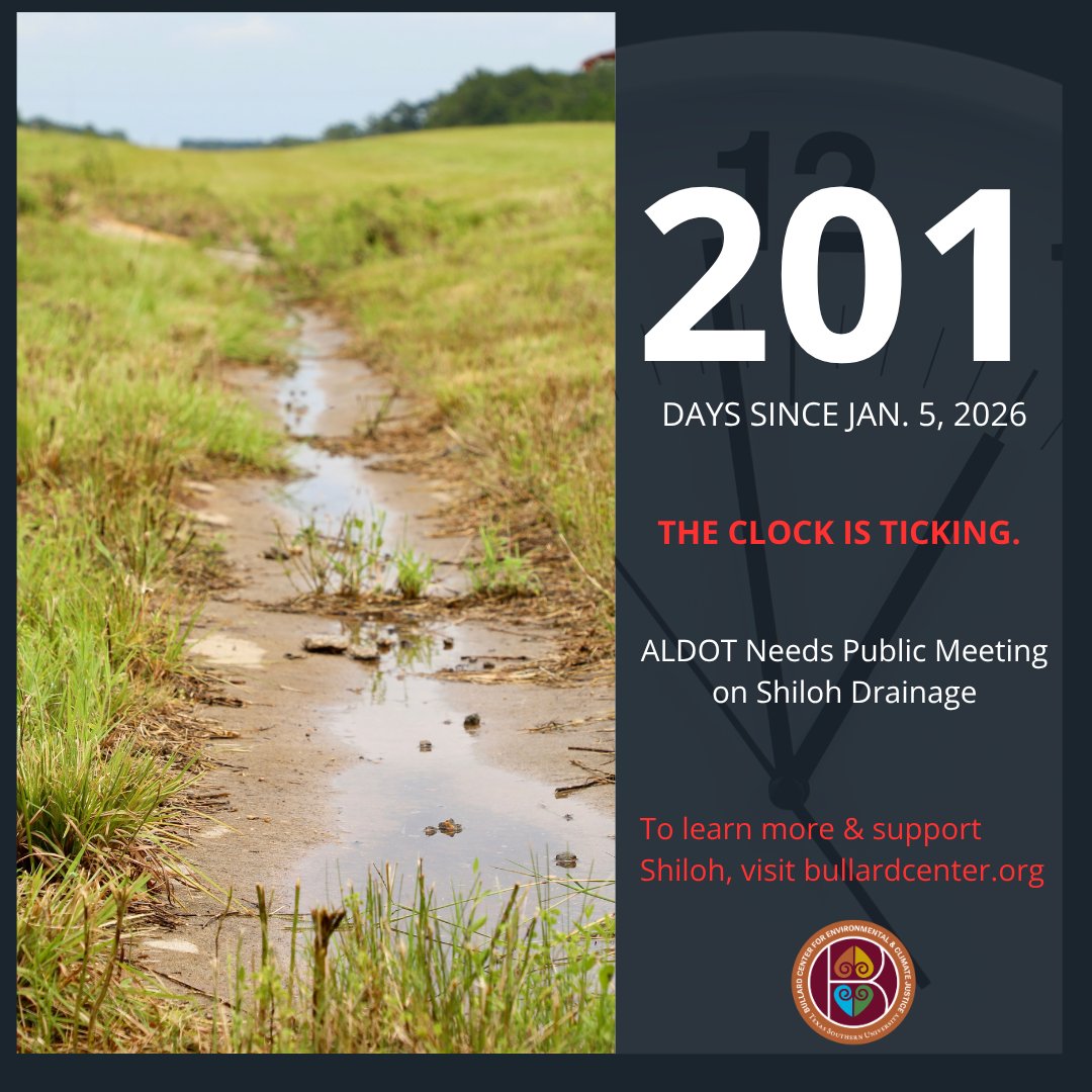 BullardCenter's tweet photo. 👉🏿 Work is underway on the drainage project in #Shiloh, but the people most affected by years of flooding have not had the opportunity to hear directly from #ALDOT. A public meeting is still needed.

💻 https://t.co/Uzu13QKphX

@SenKatieBritt @RepTerriSewell @RepSCFigures @RepYvetteClarke @splcenter @selc_org #JusticeforShiloh #Justcompensation #Blacklandloss #takings #FifthAmendment