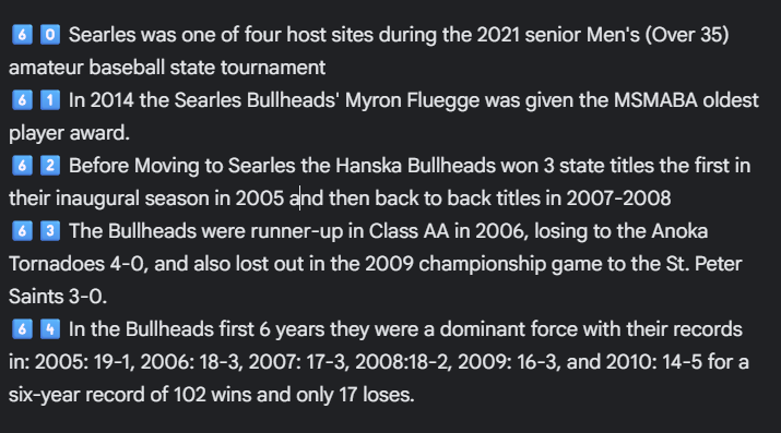 SearlesBaseball's tweet photo. 60-64 More About our Bullheads!
#SEARLES75 #OVER35 #BULLHEADS https://t.co/ckr9cUiBfP