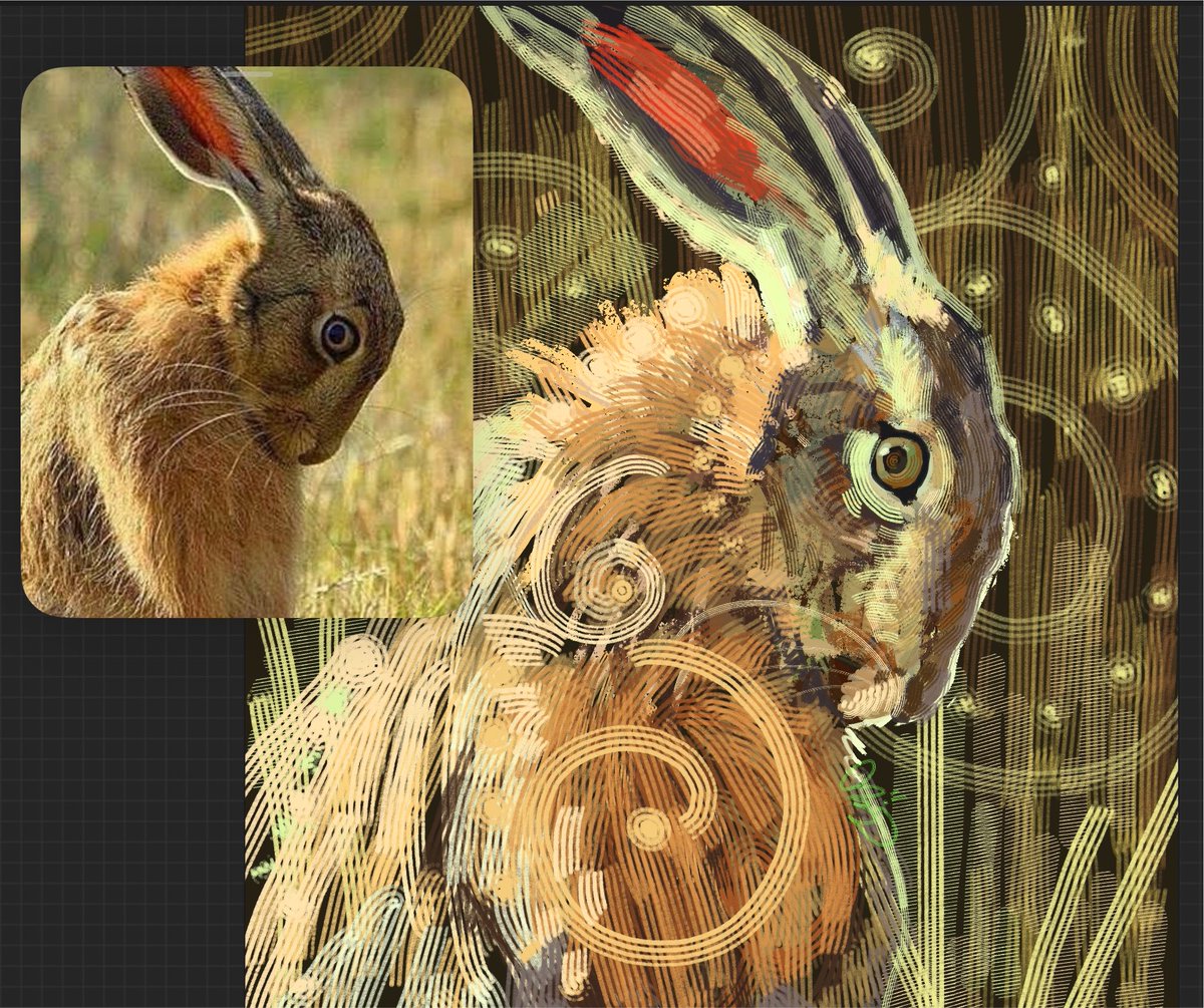Funkilicous's tweet photo. What do they see that we don’t?
#digitalart #art #hare https://t.co/YB0e70aogx