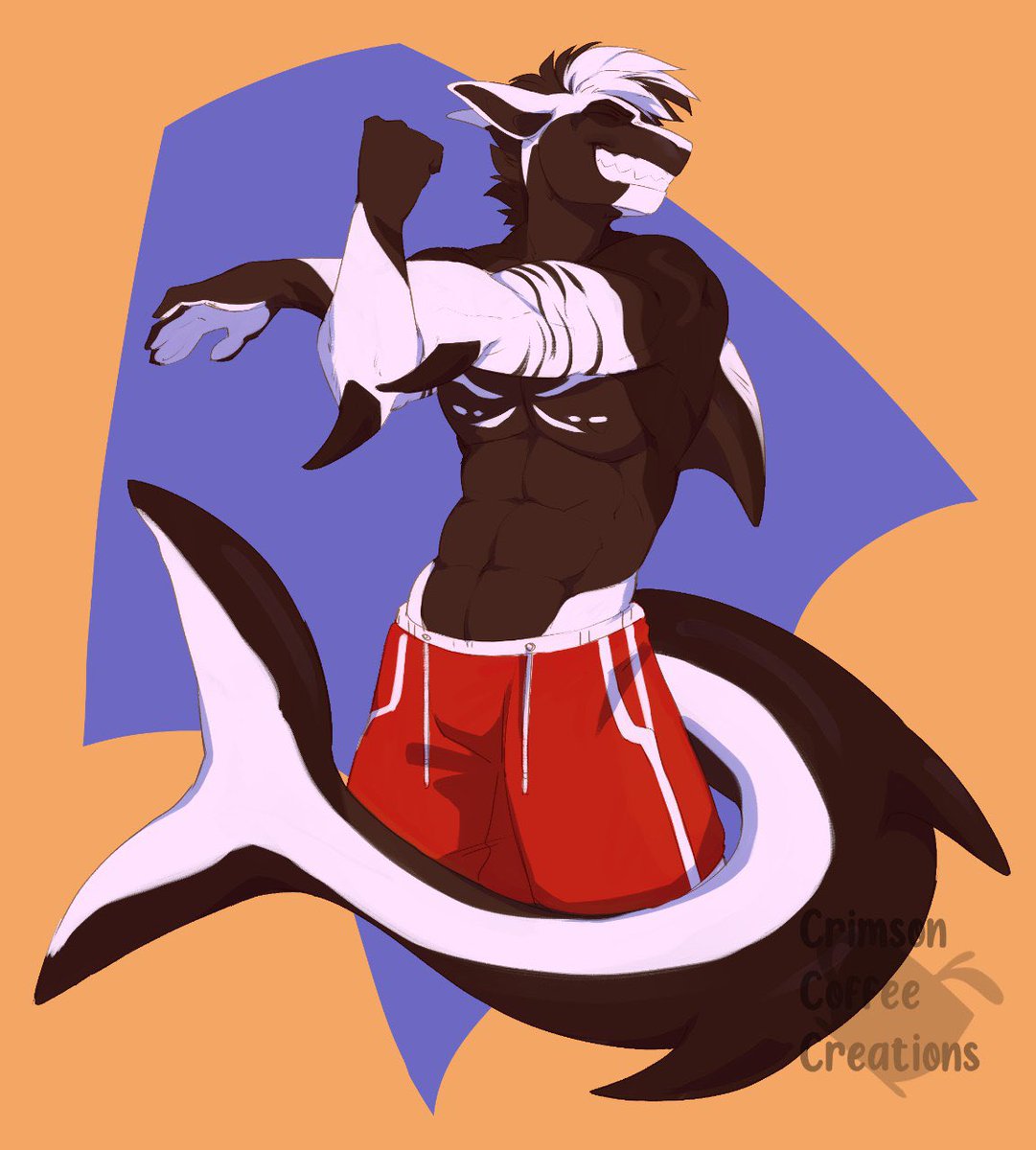 CertifiedLeggi's tweet photo. Everyone seems to like Tiburón, the OrcaShark Lifeguard so here he he to kick off SharkWeek 

A: @/condensedanger https://t.co/KFBFrGZxCu