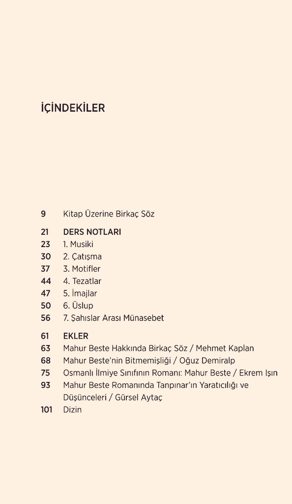 hhalilsolak's tweet photo. 📚 İLK KEZ
Bir başka yolculuğun kayıtları

“Mahur Beste adlı bir yolculuğa çıktık, Ülkü’de. Canım neler, ne tembellikler istiyor, ben neler yapıyorum.”
Mahur Beste Tanpınar’ın ilk romanı...
Yukarıdaki satırlar da 1944-1945 yıllarında Ülkü dergisinde tefrika ettiği sırada öğrencisi ve dostu Mehmet Kaplan’a gönderdiği bir mektuptan.
Tanpınar'ın en sevilen romanları herhalde Huzur ve Saatleri Ayarlama Enstitüsü. Sorulduğunda Mahur Beste kimsenin aklına gelmez. Bunda Mahur Beste’nin yarım kalan (ya da yarım bırakılan) bir metin olması da etkilidir muhtemelen.
Oysa Orhan Okay’a göre Mahur Beste, Huzur ve Sahnenin Dışındakiler’le beraber bir “nehir roman” karakterindedir. Dolayısıyla Huzur ve Sahnenin Dışındakiler’den önce Mahur Beste’nin okunması isabetli olur.

Mahur Beste’nin kitap halinde yayınlanması da 1975’te, yani Tanpınar’ın vefatından çok sonra, Mehmet Kaplan’ın sayesindedir.

“Mahur Beste Üzerine 7 Ders” romanın tefrikasından 40 yıl sonra yapılan bir başka yolculuğun kayıtlarını içeriyor. 
Mehmet Kaplan’ın 8 Nisan-10 Haziran 1983 tarihleri arasında roman üzerine yaptığı özel derslere katılan Abdullah Uçman’ın tuttuğu notlar ilk kez yayınlanıyor.