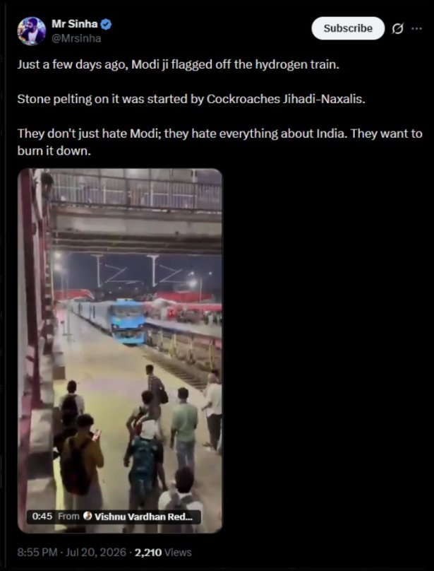 zoo_bear's tweet photo. Had the government genuinely acted against those spreading fake news and communal misinformation, You @Mrsinha, would've been among the first to land in jail. But instead, your tweets are routinely used to communalise incidents and amplify fake narratives, often benefiting those in power. That's exactly why you are welcomed into their circle and posing for photos with ministers.