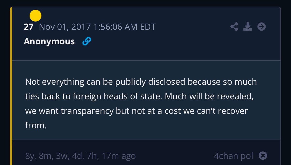 MarijkeANON's tweet photo. “NCSWIC” 💥🔫🐸😎 

“Lift off” @ 00:27

-27
Not everything can be publicly disclosed because so much ties back to foreign heads of state. Much will be revealed, we want transparency but not at a cost we can’t recover from.

Buckle-up-ish no? https://t.co/7oLESxOlkf