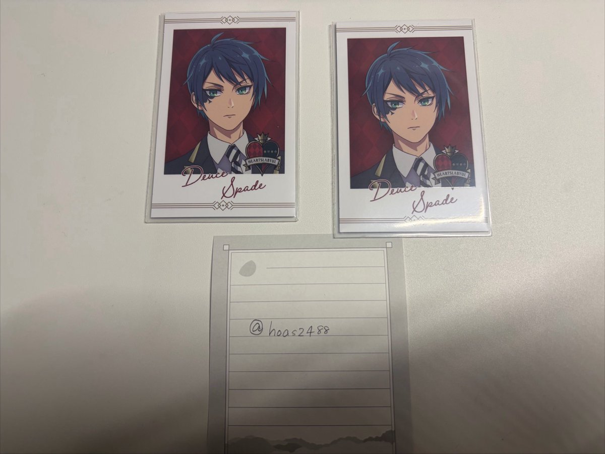 hoas2488's tweet photo. @yuchi_tri 🩵🎗️こんばんは。初めまして。申し訳ありません。画像を入れるのを忘れてしまい、再リプさせていただきました。通知を増やしてしまい、まことに申し訳ありません。
ケイト・ダイヤモンドくん2枚と、異種になってしまいますがキャラポトレからノーマルデュース・スペード様2枚の交換希望です。📮 https://t.co/Qk2UcEKdJx