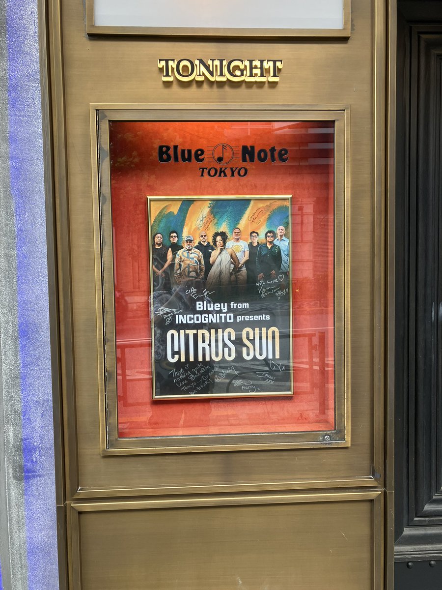 zacho_t's tweet photo. 今日はBluey from INCOGNITO presents "CITRUS SUN"のライブに行ってきました。 https://t.co/YmrmPgRdlv