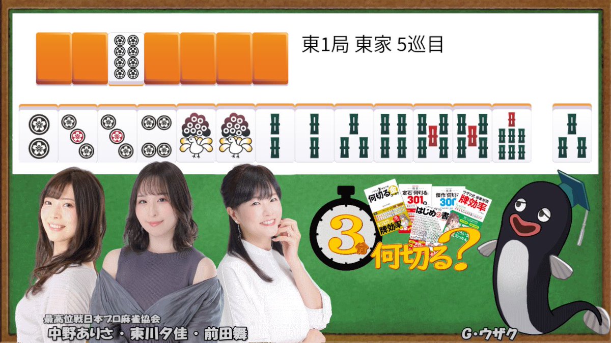 mjbook's tweet photo. #ウザク式 #何切る #拡散希望 
2026/07/26 投稿分
　
産経新聞社杯、チーム『ウザク式』の出場選手です
　
解説動画は時間を置いて公開されます📷
（※解説動画に出場選手は登場しません）   
→ https://t.co/2Gp4ivf2oO 
※Xのフォロー＆チャンネル登録お願いします！ https://t.co/BxKRKtcOT9