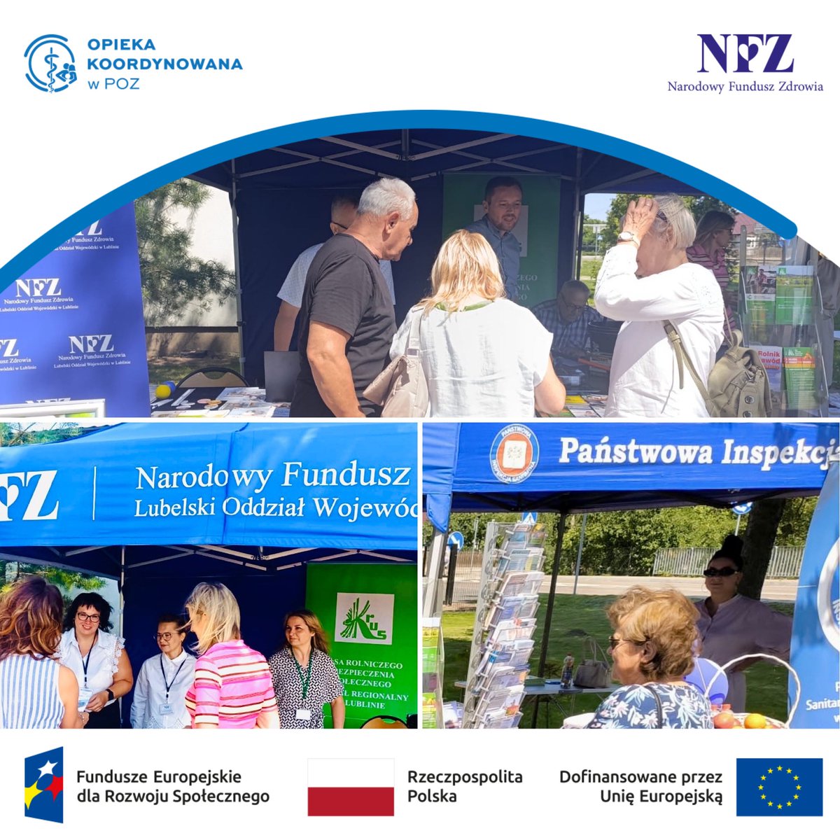 NFZ_Lublin's tweet photo. Razem skuteczniej 🤝.
Dlatego podczas naszych akcji łączymy siły z partnerami, żeby lepiej koordynować działania i promować #profilaktyka
Dzisiaj w Rokitnie jesteśmy dla
Was z przedstawicielami #Krus i Powiatowej Stacji Sanitarno-Epidemiologicznej w Białej Podlaskiej https://t.co/HOTtk0XKoi