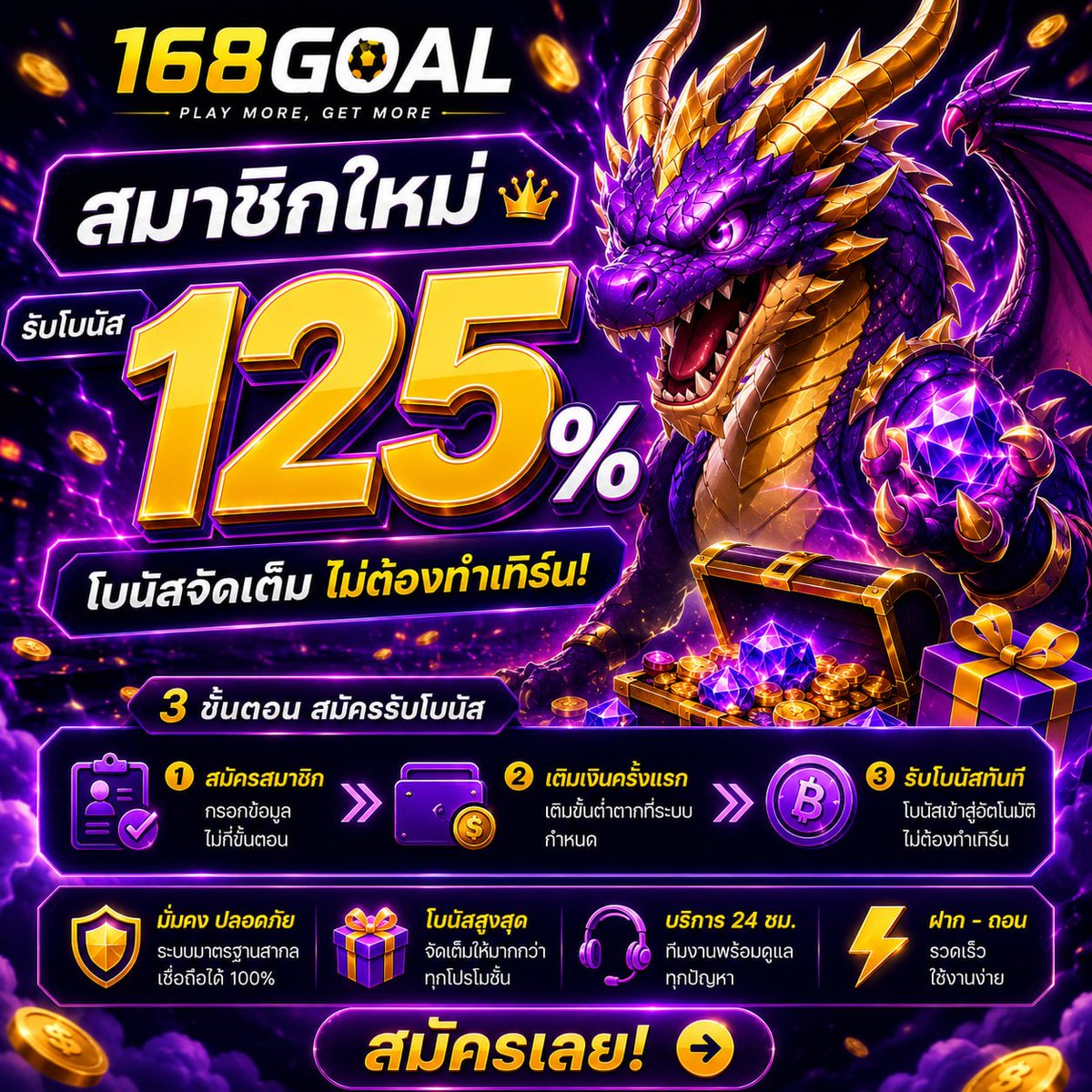 เครดตฟรี 100% tweet media