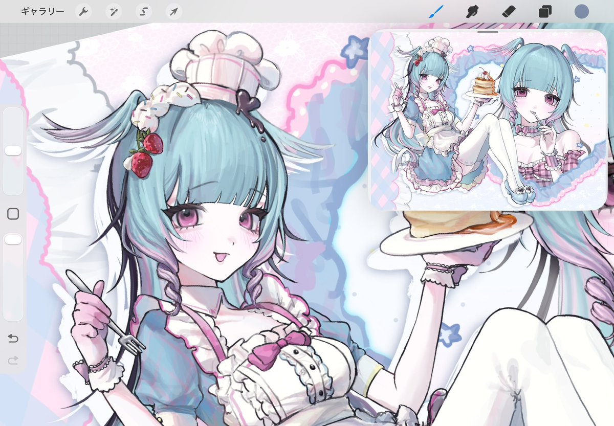 Xhenlychan's tweet photo. popな感じにしたい♩ wip https://t.co/n8EGiA7kEA