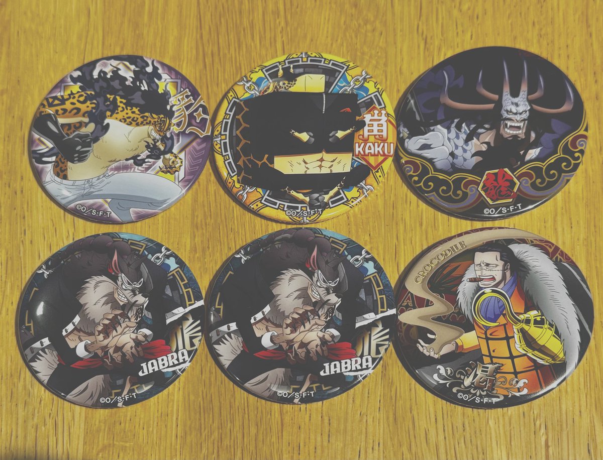 Rei_xxa's tweet photo. 【交換】 ワンピース ONEPIECE 輩缶バッジ 第30弾 BATTLE

♛︎譲♛︎
ジャブラⅹ2、角、カイドウ、ルッチ、クロコダイル

♛︎求♛︎
ルフィ (アラバスタ、エニエスロビー)＞サンジ(ワノ国)×1

郵送希望です…！お気軽にお声掛けください🙇🏻‍♀️ https://t.co/5Z5Sq2NKDK