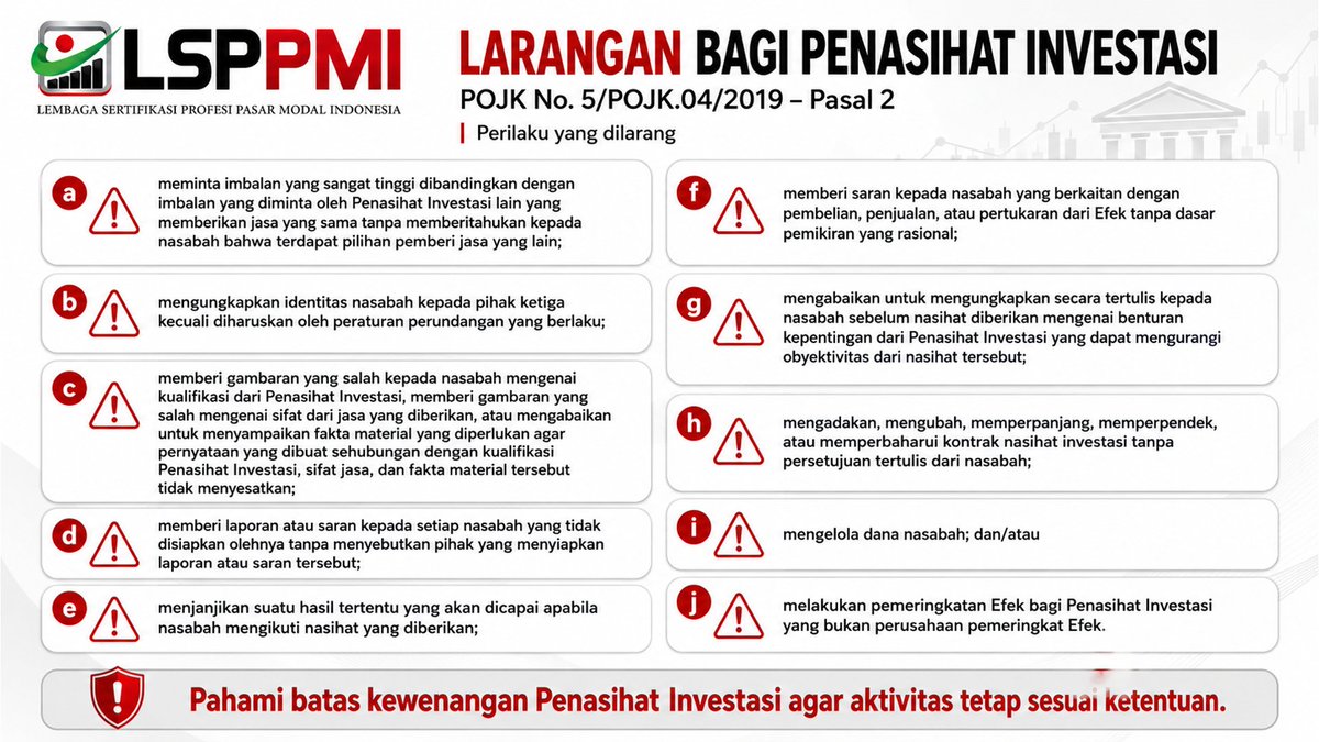 Dalam ketentuan OJK, yang namanya Penasihat Investasi itu sudah setara dengan Akuntan Publik, Penila...