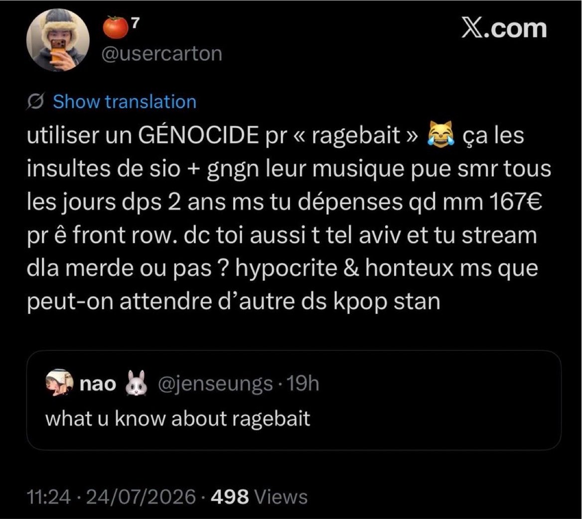 luniqaigrie's tweet photo. Le culot d’avoir twt ça alors que t’as tenu le même discours ici, on t’attrape au lieu de t’excuser, tu mens + retourne la situation en harcèlement ? Lunaire ( guettez bien les dates ) https://t.co/ewC6t8FvYQ