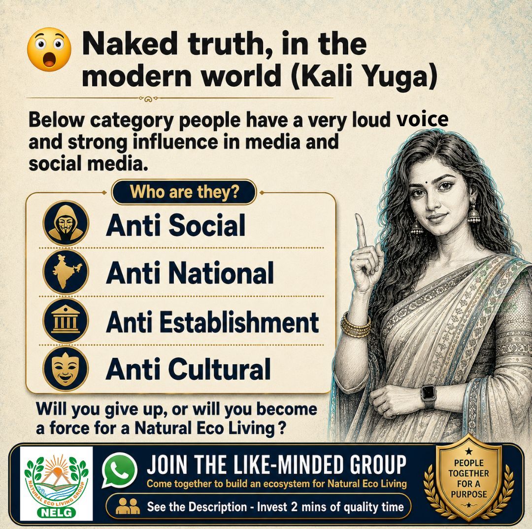 naturalecolive's tweet photo. 😱 Naked truth, in the modern world (Kali Yuga)

Comment Here, what is your observation

NELG WhatsApp 👉 https://t.co/HeGmODOEYl

...

Join Like-minded people Group by ✍🏻 the form

•  Let us Save your Number 👉 👉 https://t.co/GGiQW8pRvR https://t.co/W5Ol7sTnSm