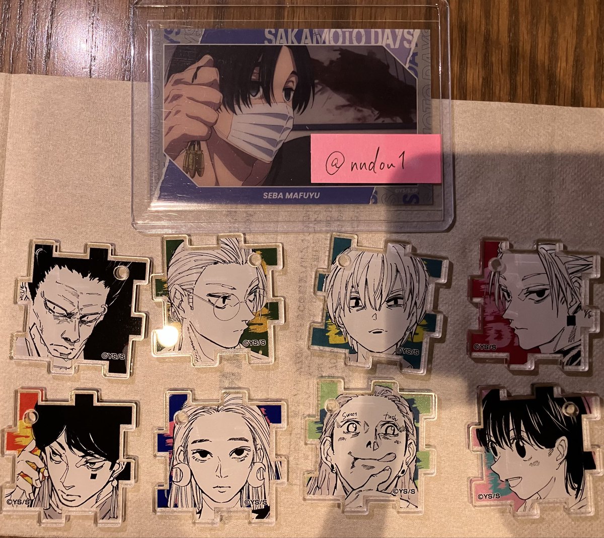 nndou1's tweet photo. 【交換】SAKAMOTO DAYS展 サカモトデイズ展 サカデイ展 アクリルパズル

譲)写真のもの
求)真冬、神々廻

検索からでもお気軽にお声かけください。 https://t.co/y5WPr2oqbb