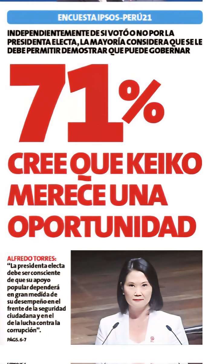marita_molina4's tweet photo. La presidenta electa Keiko Fujimori merece una oportunidad. 
Gana el país con un gobierno exitoso. #PERÚ https://t.co/30SAzoi5dR