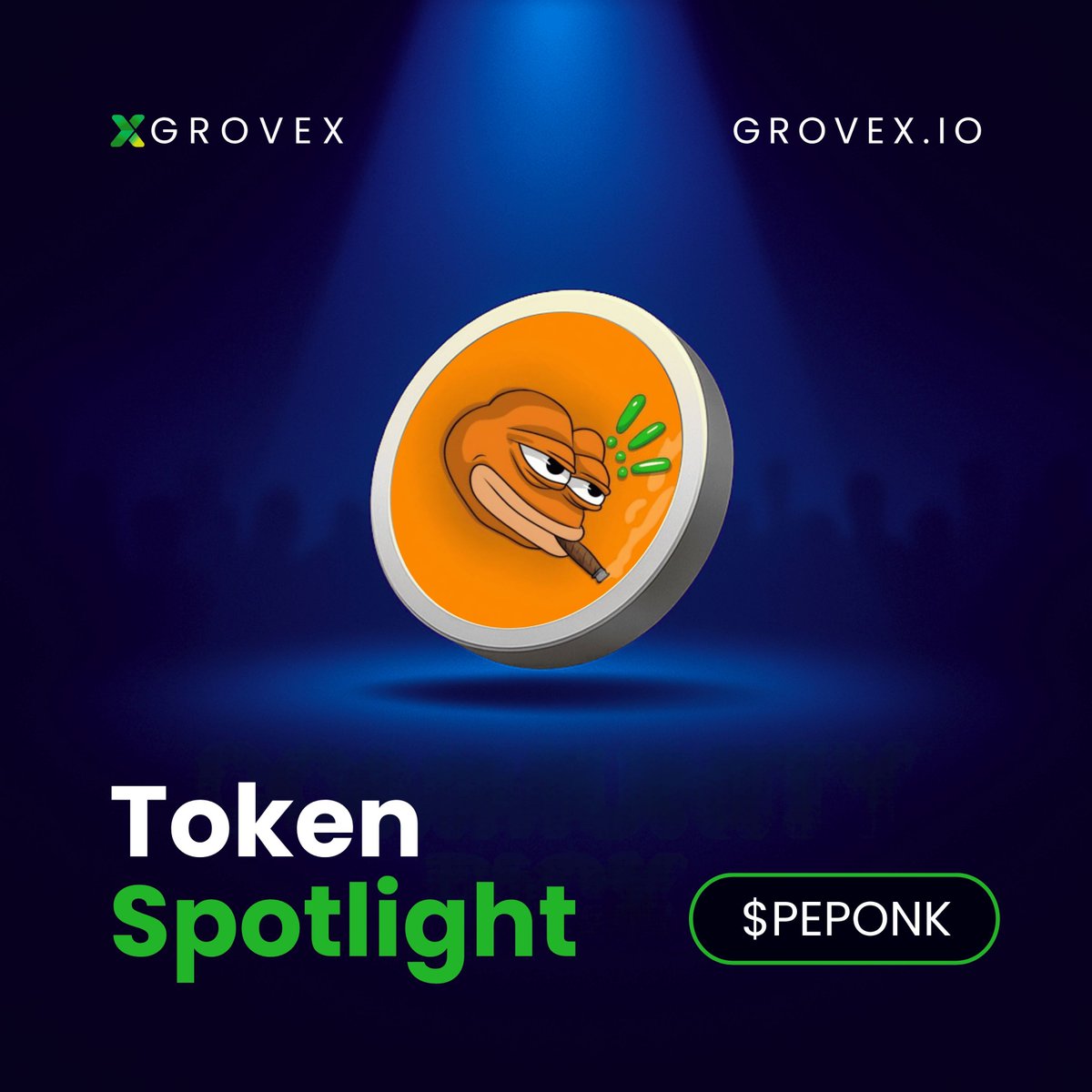 GroveXchange's tweet photo. 🚀 Token Spotlight this week on GroveX

$PEPONK – Peponk LLC @peponkwtf 

A recognizable, community-powered brand evolving with transparency, participation, and purpose.  

Trade $PEPONK on https://t.co/bvo314q7Wg 🐸 https://t.co/thOIz4LG9v