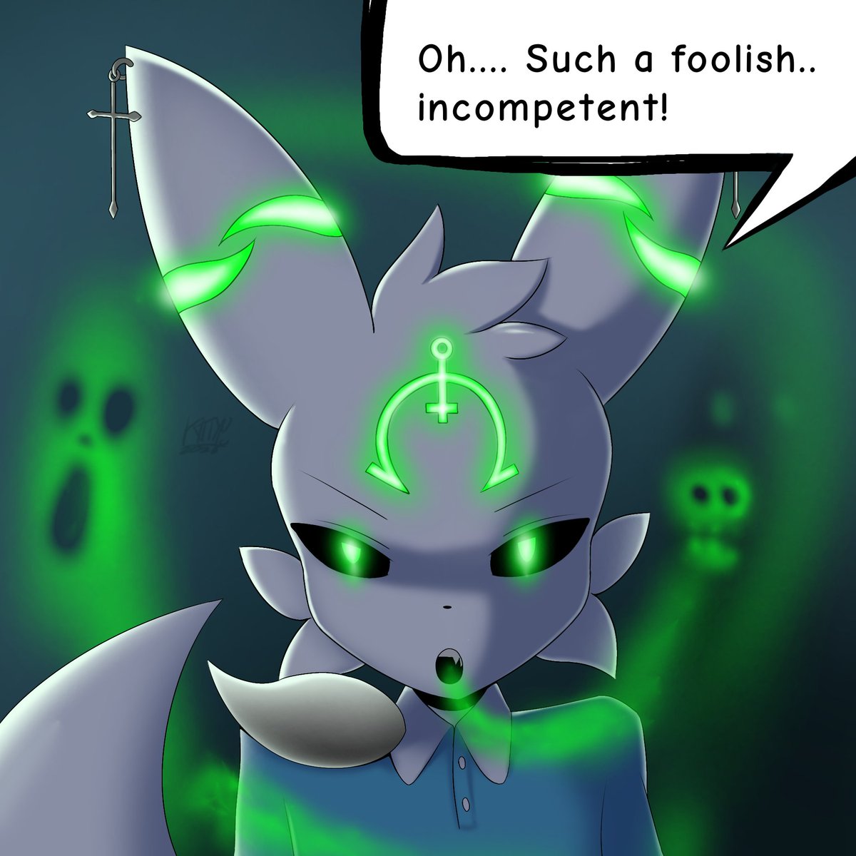 Kittypeller's tweet photo. [NSFW 💩] Do not underestimate The Sorcerer's power unless they'll give you a curse that non stop!

OCs feat
Sephia - from @notmypornaccou7
Quan Chi - Umbreon-modified from Mortal Kombat game into my own Fantasy oc https://t.co/BM5NzlOhVW