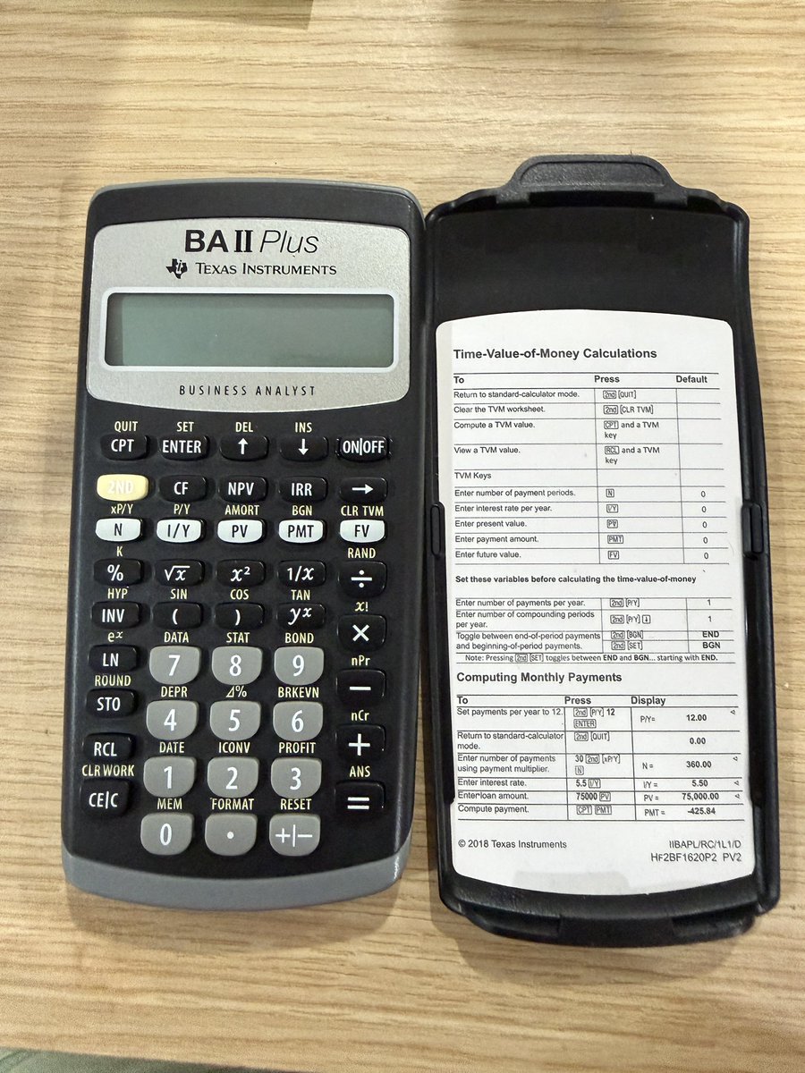 sephzly's tweet photo. ส่งต่อเครื่องคิดเลขทางการเงิน
Texas Instruments BA II Plus
⭐️ 1000฿ ส่งฟรี จากราคาเต็ม 1490฿
⭐️ ใช้งานไป 1 ครั้ง ไม่มีรอย แถมซองหนังให้ค่ะ 
⭐️ พร้อมส่ง/นัดรับแนว mrt สีน้ำเงิน , one bangkok (ลดได้อีก) 
#เครื่องคิดเลขการเงิน #BAIIPlus 
#เครื่องเขียนราคาถูก #เครื่องคิดเลขมือสอง https://t.co/t27q9AUg6n