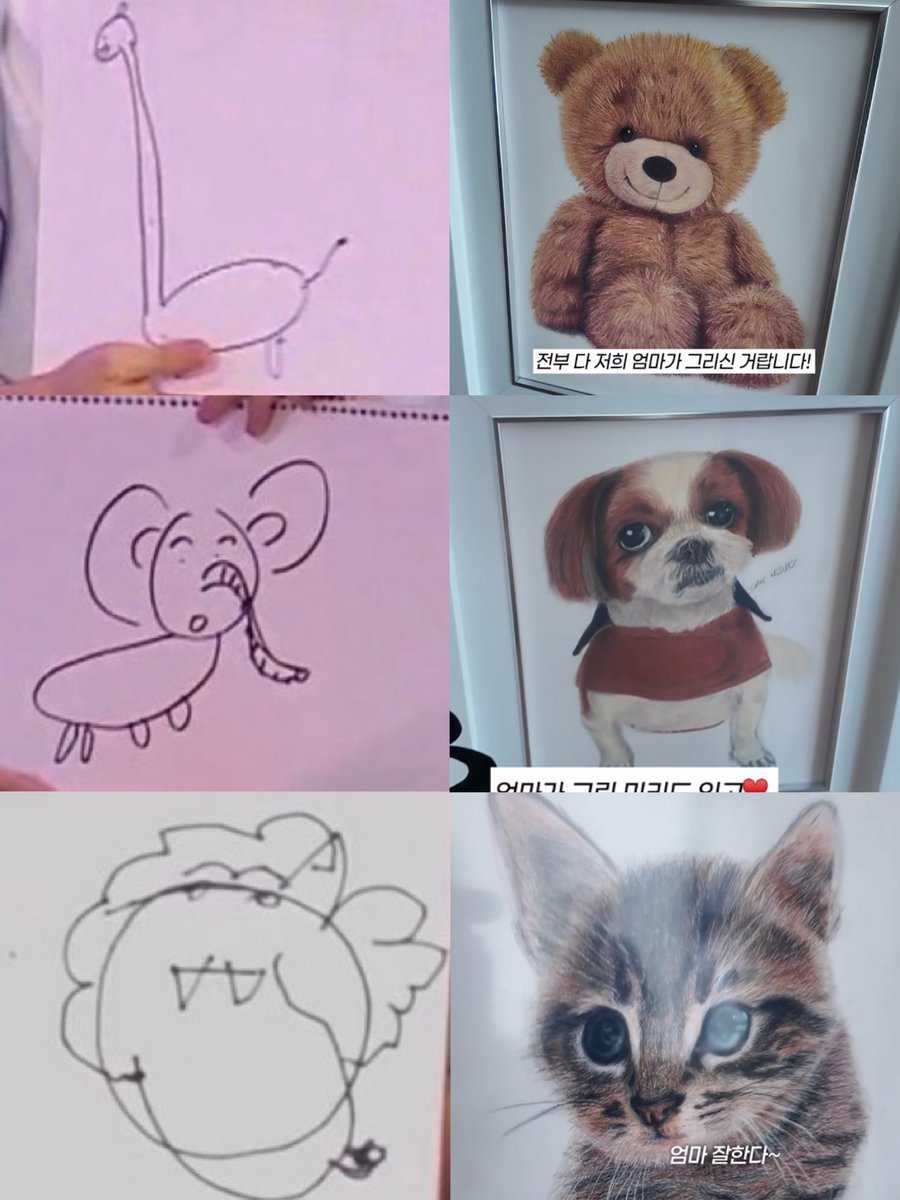 _mang218's tweet photo. 🎨🖌️🖼️✨🤍🥹🌷🧸🐰🌈🍀💛🫧

호석이 그림                            어머님이 그리신 그림 https://t.co/sHiARpbqFf