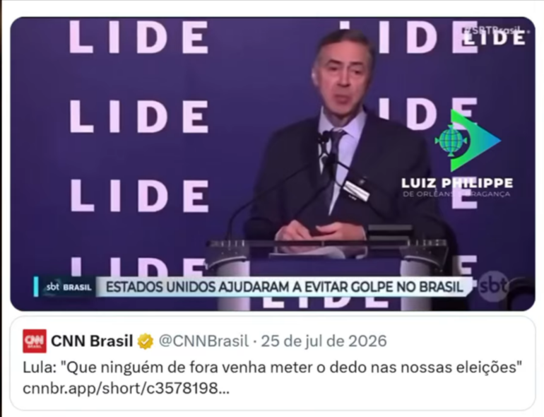 CSainha's tweet photo. Barroso afirma com todas as letras então que 2022 foi um verdadeiro golpe de estado? EUA com Bidê, foi decisivo entao na parada.

Agora, como é Trump, nao pode. https://t.co/B34uv0nSyH