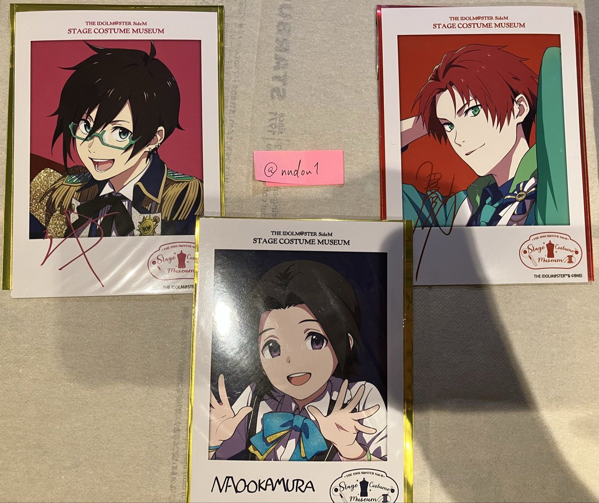 nndou1's tweet photo. 【交換】アイドルマスターSideM 
衣装展 トレーディングブロマイド

譲)直央、四季、鋭心

求)龍、キリオ

ご希望重なった際はまとめての方優先になります。
郵送でのお取引となります。
グループ違いでの交換可能です。
検索からでもお気軽にお声かけください。 https://t.co/SOVEYXMu2R