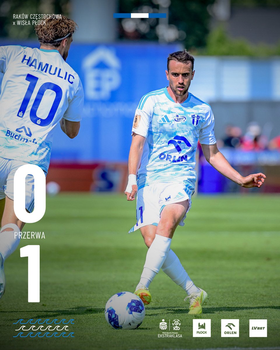 WislaPlockSA's tweet photo. ⏱️ HT | Do przerwy prowadzimy po golu Flisa ⏸️

#RCZWPŁ 0:1 https://t.co/JPjqxDddgx