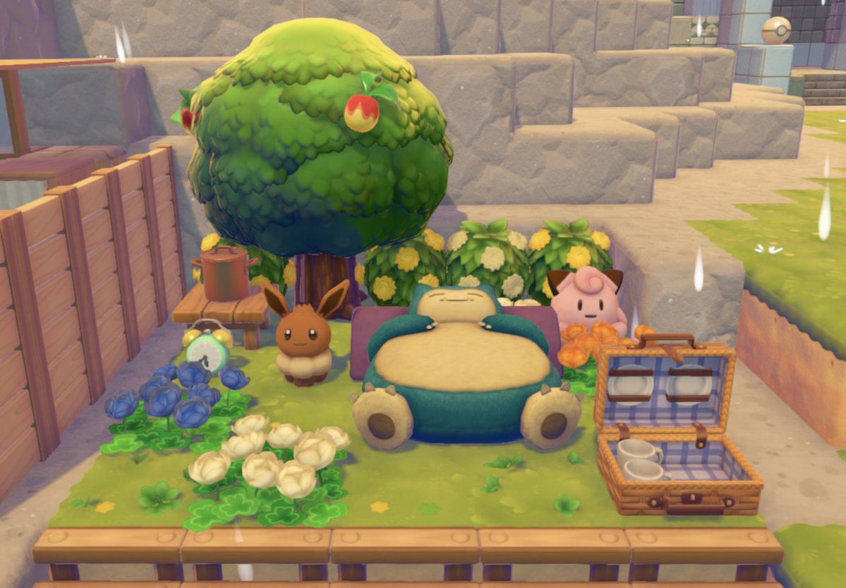 uwo_sparrow's tweet photo. #ポケスリ3周年をみんなで 
ぽこポケで5×5マスで作ったワカクサ本島見て https://t.co/RW0PqMGPMi