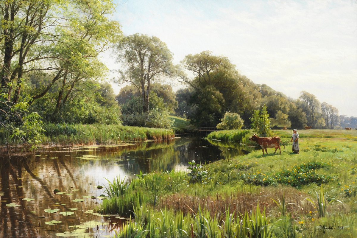 HistoriaJack's tweet photo. The Tranquil World of Peder Mørk Mønsted https://t.co/By73hUGFlO