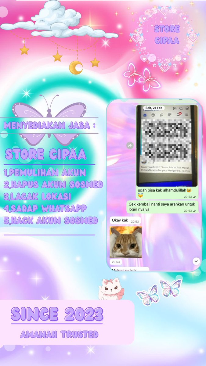 rockstnr's tweet photo. JASA PEMULIHAN AKUN/DELETE AKUN, PROSES FAST &amp; BERGARANSI 

KENDALA : 
🍃PULIHKAN CHT WA LAMA
🍃JASA SADAP WA/IG
🍃LUPA PASWORD &amp; LUPA DATA2
🍃JASA HAPUS AKUN ALL SOSMED
🍃JASA PULIHKAN AKUN
GOGGLE ,GMAIL,INSTAGRAM,TWITER, FB,TIKTOK,DLL #zonauang #zonajajan

 -->thx wa di bio.. https://t.co/CwFFFO6cz9