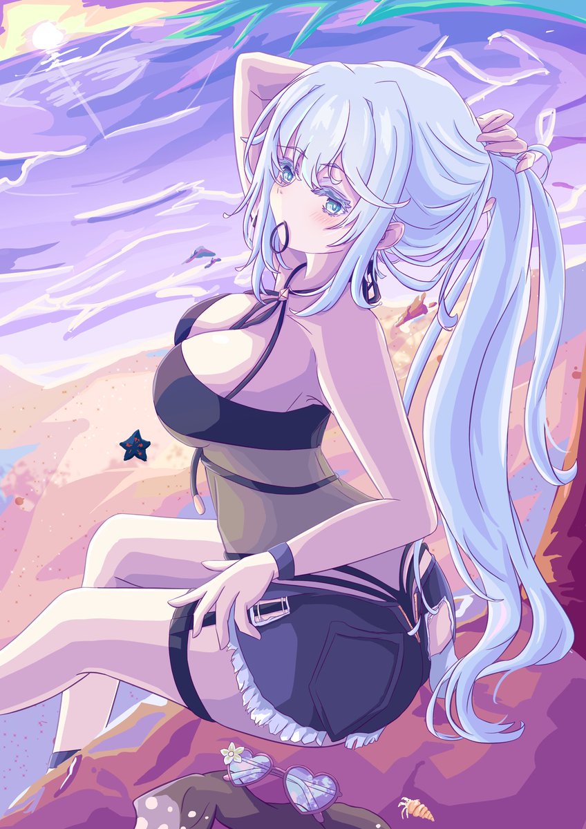Aki121102's tweet photo. ＃イツアート 
水着狩リスと一夏の思い出 https://t.co/awSjS7AUyZ