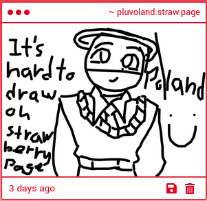 pluvolandd's tweet photo. HEY i recognise that art style from the subredit!! it looks lovely, poland looks like a cutie here and i luv the design for them. thank you max ! https://t.co/So5vIzcjmf