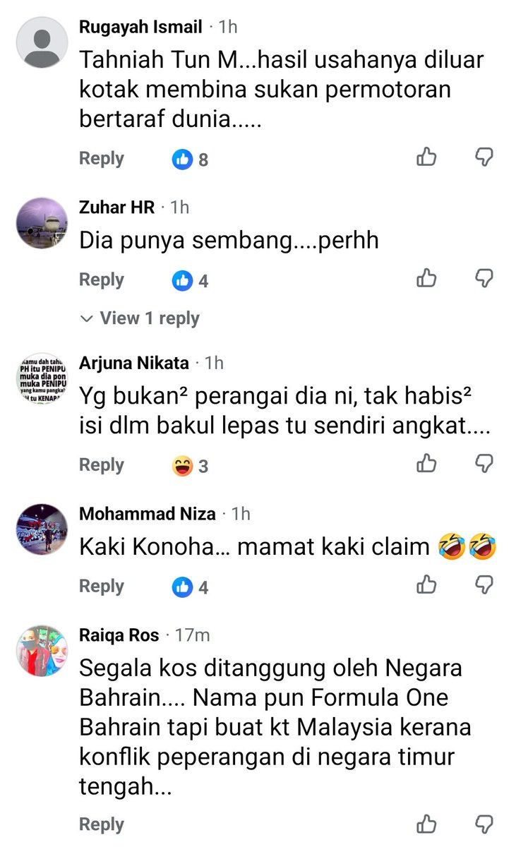 AzfarinazAmran's tweet photo. Malas nak ulas. Korang bacalah sendiri komen rakyat kat mamat suka claim ni... 😂🤣 https://t.co/31XhU4K0oR