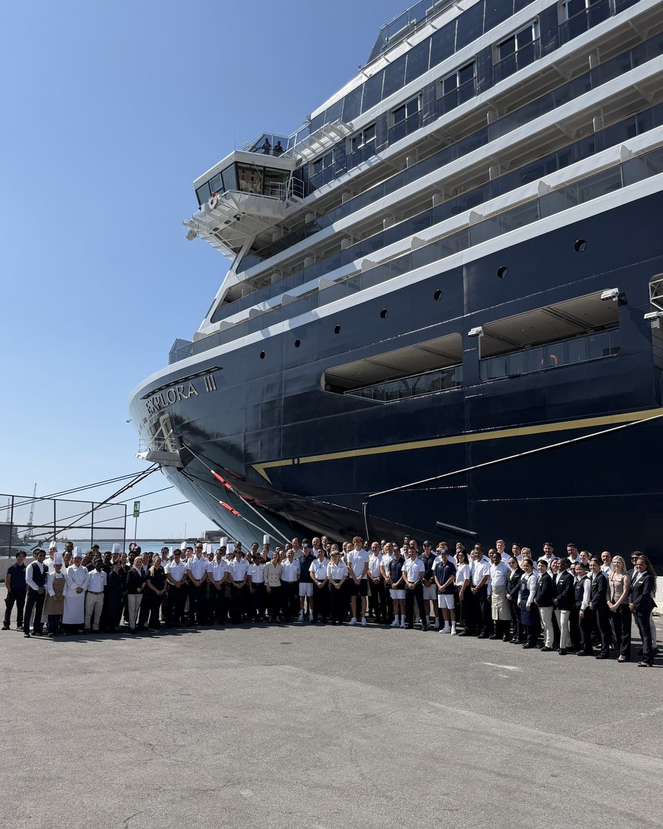 janniksin's tweet photo. Honoured to be the first guest on board EXPLORA III. Grazie to the whole Explora Journeys team for making me feel at home. 🌊 https://t.co/cKAwun5sEF