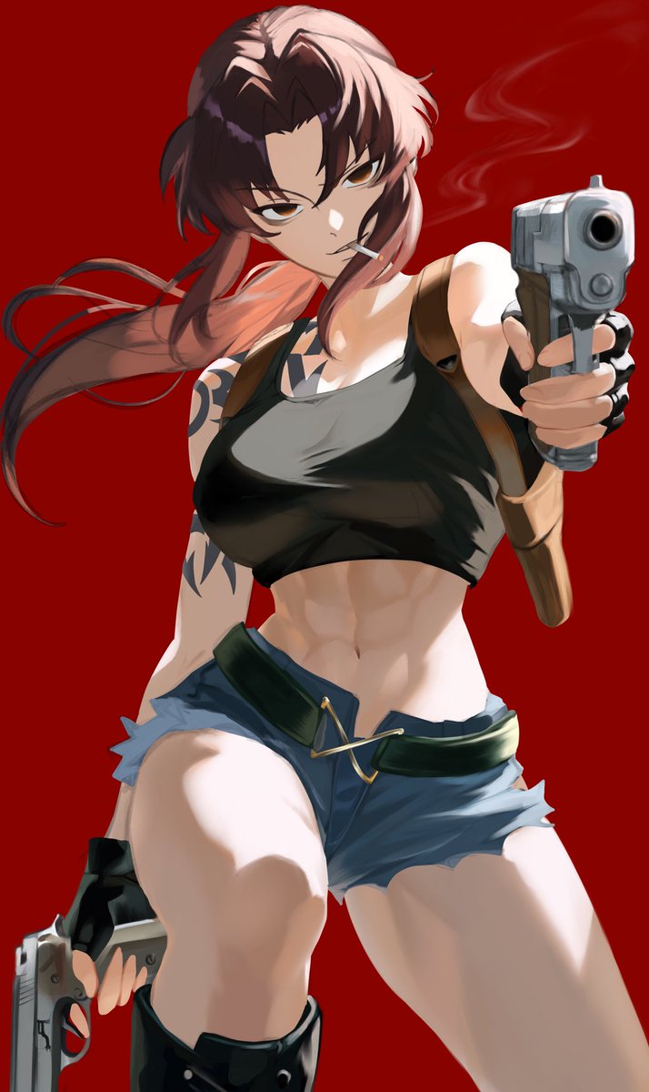 enoki_d4isuki's tweet photo. BLACKLAGOON（ブラックラグーン）：レヴィ https://t.co/QV5RghyU2J