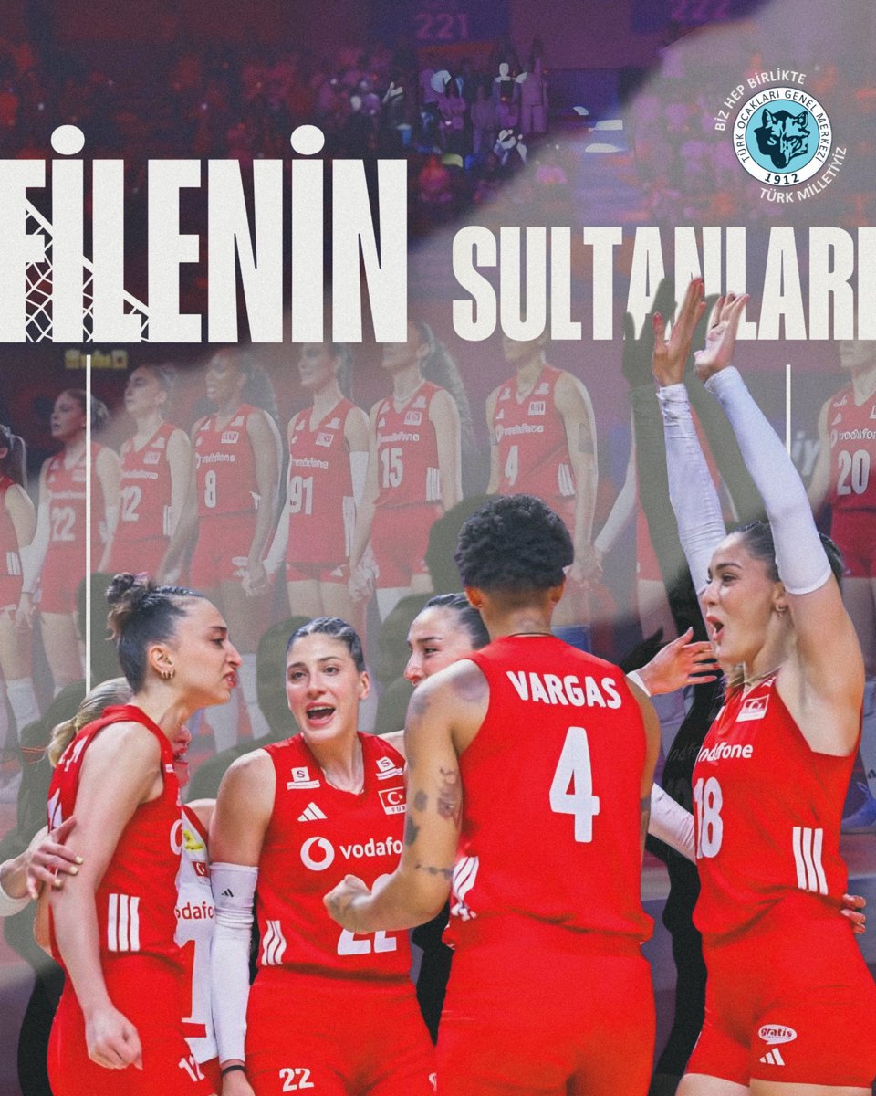 turkocaklari's tweet photo. 2026 Milletler Ligi Şampiyonu olarak şanlı Türk bayrağını bir kez daha zirvede dalgalandıran Filenin Sultanları'nı yürekten tebrik ediyoruz! 🇹🇷 https://t.co/UToBg1FZnM