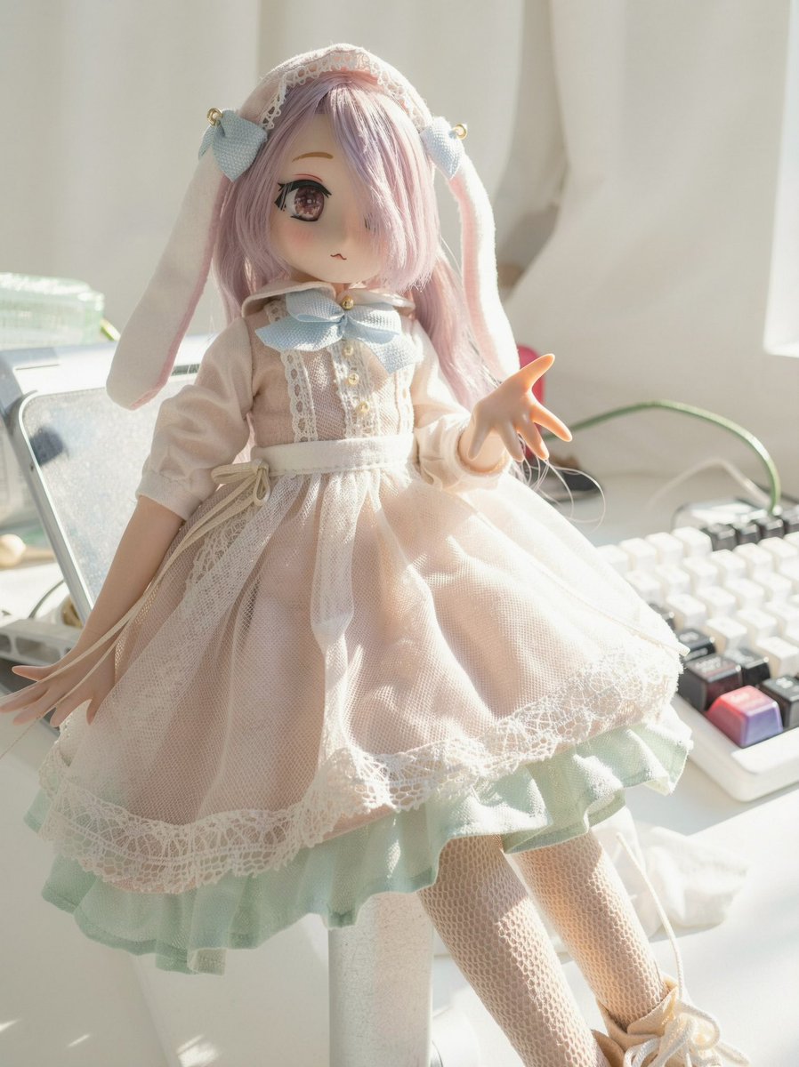 chiyingzai's tweet photo. このみちゃんをお迎えしました🐰
可愛すぎる……！(n>ω<n)♡
#アゾン #ドール https://t.co/QeqMcXRfT9