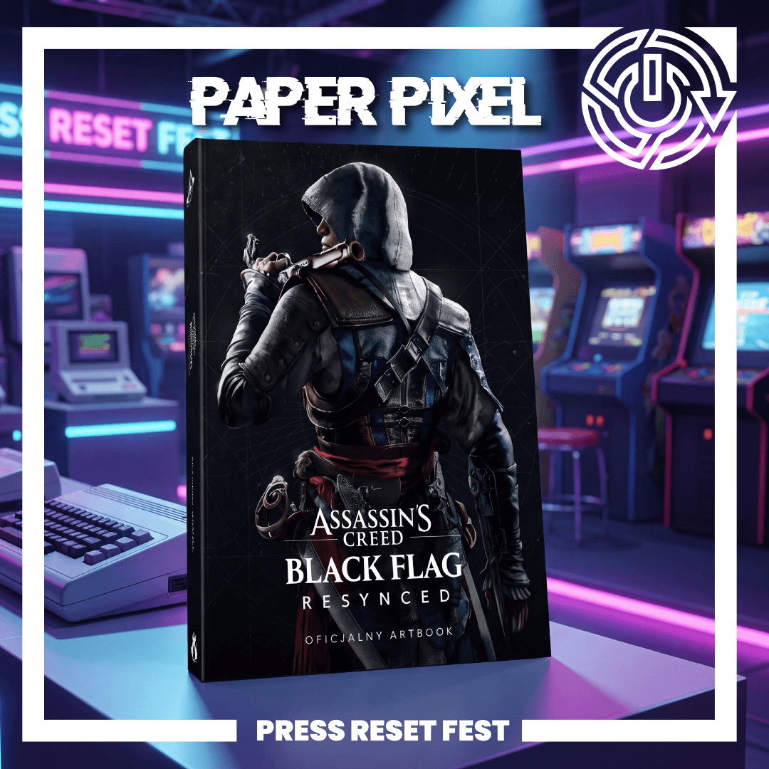 pressresetfest's tweet photo. Oficjalny artbook Assassin’s Creed Black Flag Resynced od @gamebookpl trafił już w nasze ręce! 192 strony grafik koncepcyjnych, projektów postaci, okrętów i karaibskich lokacji. Niebawem obszerna recenzja! #PaperPixel #PressResetFest2027 https://t.co/rOPkPGB27J
