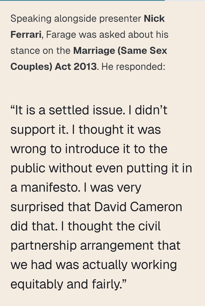 Thunderchild__'s tweet photo. Just incase anyone thought this man has any respect for gays simply look at how he wants to treat trans people whilst in power, which he now will never achieve, and also have a lil read of his comments he made on LBC about gay marriage last year; https://t.co/z6uPUgQOhG