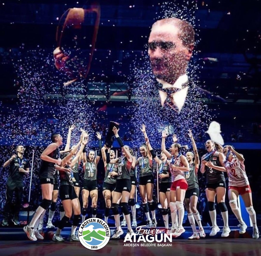 EnverAtagun's tweet photo. 2026 FIVB Kadınlar Milletler Ligi (VNL) Dünya Şampiyonu olan A Milli Kadın Voleybol Takımımızı yürekten kutluyoruz. 

Azminiz, mücadeleniz ve ülkemize yaşattığınız bu büyük gurur için teşekkürler. Sizlerle gurur duyuyoruz!

Gururumuzsunuz, #FileninSultanları ❤️ https://t.co/HFjN1vWmLC