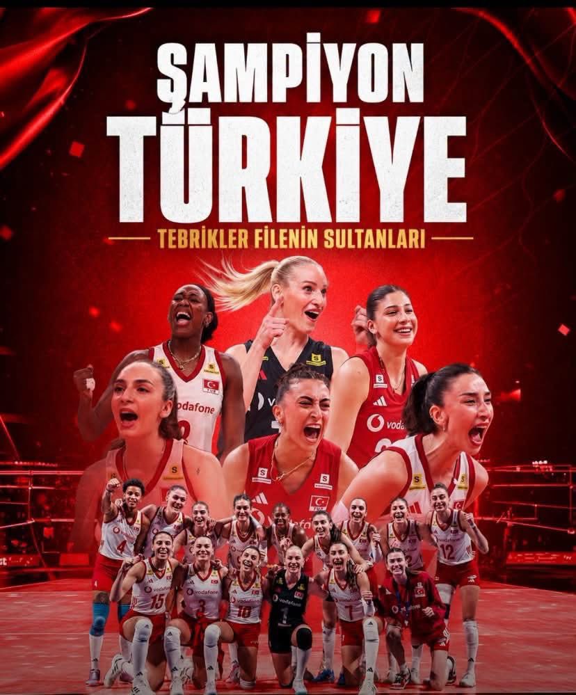NilgnErdoa27758's tweet photo. 🇹🇷🇹🇷Filenin Sultanları Dünya Şampiyonu..🇹🇷🇹🇷

Hepinizle gurur duyuyoruz... #FileninSultanları 🇹🇷 https://t.co/9oSMvlZkGZ