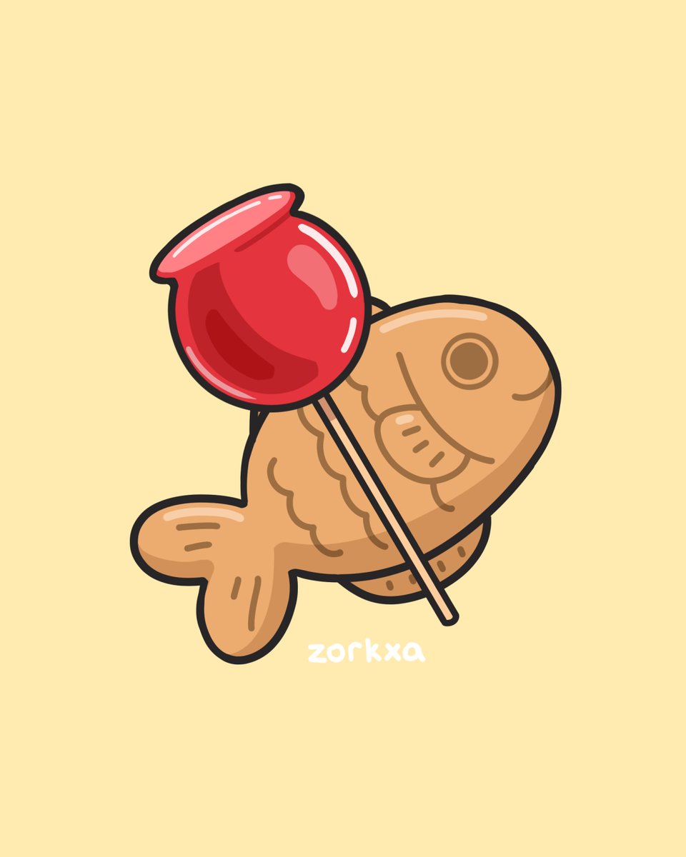 Zorkxa_Store's tweet photo. Taiyaki and candied apple for Natsumatsuri! 🍎 Have you ever tried them? I haven't had a candied apple before! https://t.co/OY2Xrc6IC2