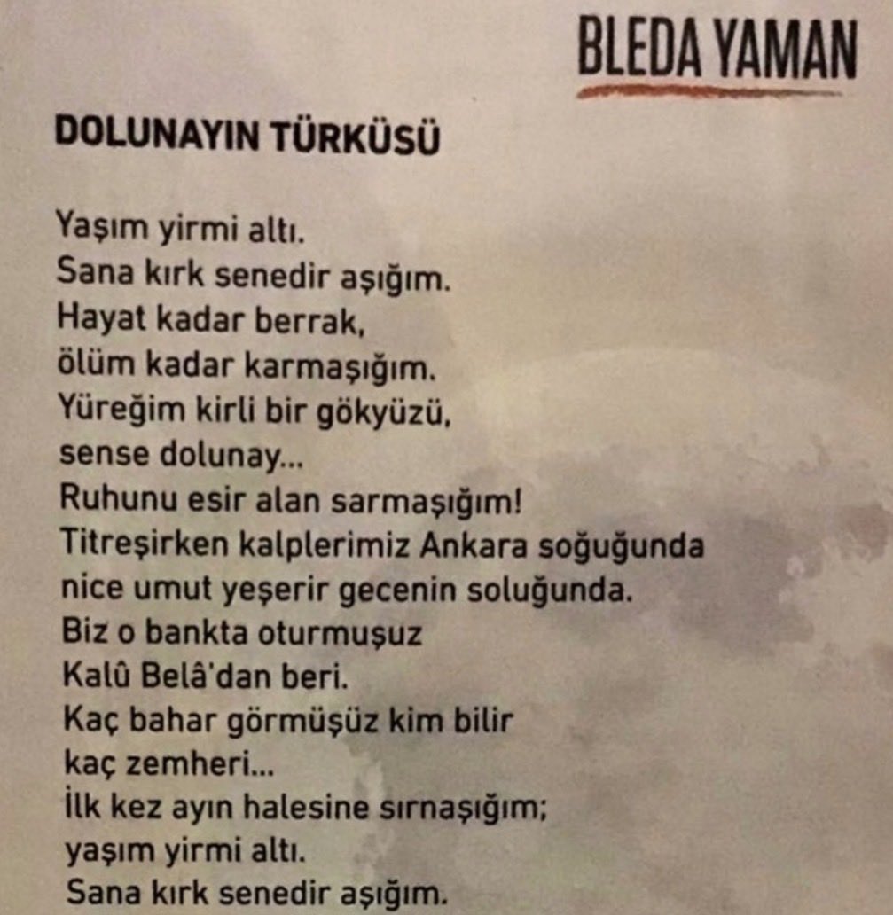 iremmkaa's tweet photo. 2016 yılından bu yana dergide yayımladığı şiirleriyle dizelerine epeydir aşina olduğum Bleda Yaman şiirinin yeniden karşıma çıkması ruhuma dokunan an’lara tercüman oldu.. https://t.co/G5QTXMBR2r